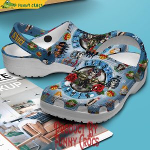 Merry Christmas Gun N Rose Crocs 2