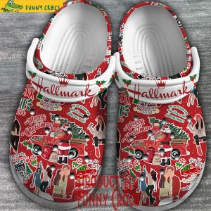 Merry Christmas Hallmark Red Crocs