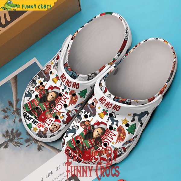Merry Christmas Ho Ho Ho Michael Myers Crocs Shoes