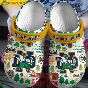 Merry Christmas Ireland Notre Dame Crocs