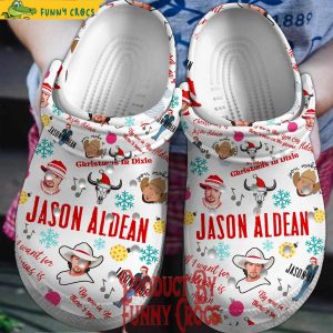 Merry Christmas Jason Aldean Crocs