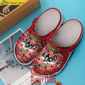 Merry Christmas Kiss Crocs Shoes 3
