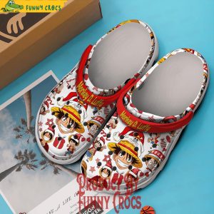 Merry Christmas One Piece Monkey D.Luffy Crocs Shoes