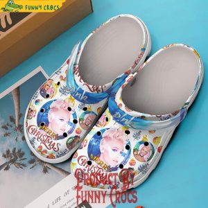 Merry Christmas P!nk Crocs Shoes 3