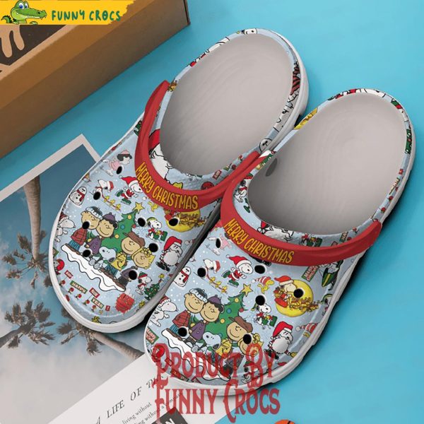 Merry Christmas Peanuts And Snoopy Crocs