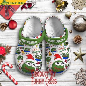 Merry Christmas Pepe Crypto Crocs 2