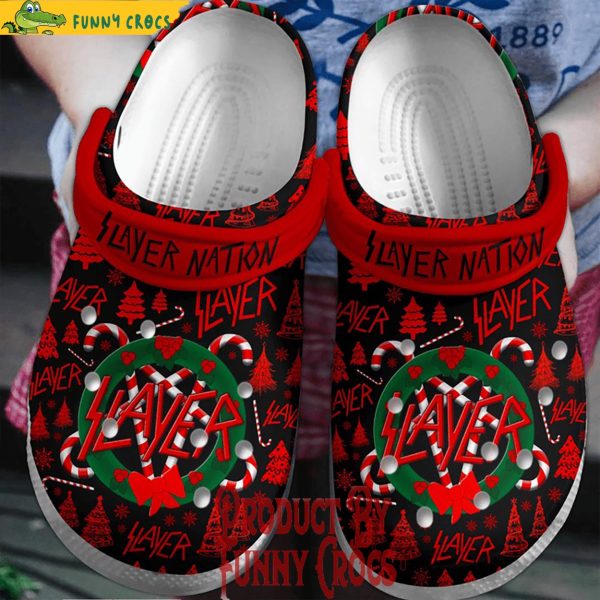 Merry Christmas Slayer Nation Crocs Shoes