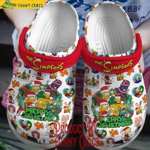 Merry Christmas The Simpsons Crocs Shoes 1
