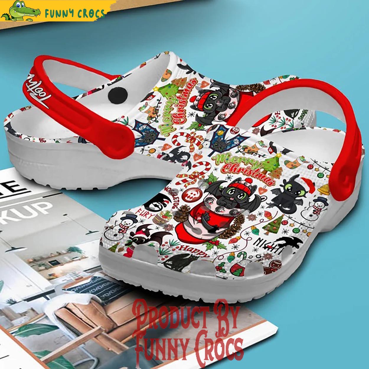 Merry Christmas Toothless Crocs Shoes - Discover Comfort And Style Clog ...