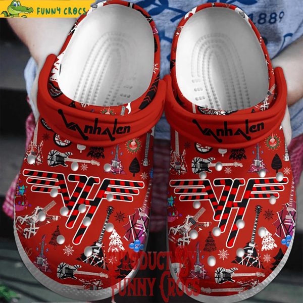 Merry Christmas Van Halen Crocs Shoes - Discover Comfort And Style Clog ...
