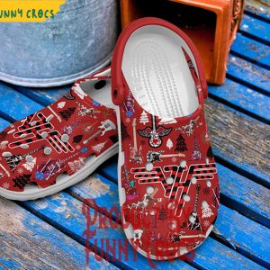 Merry Christmas Van Halen Crocs Shoes 3