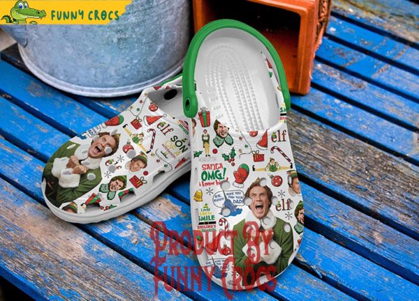 Merry Christmas What The Elf Crocs Shoes