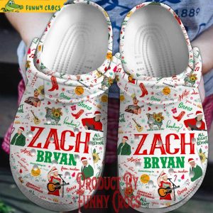 Merry Christmas Zach Bryan Crocs Shoes 1