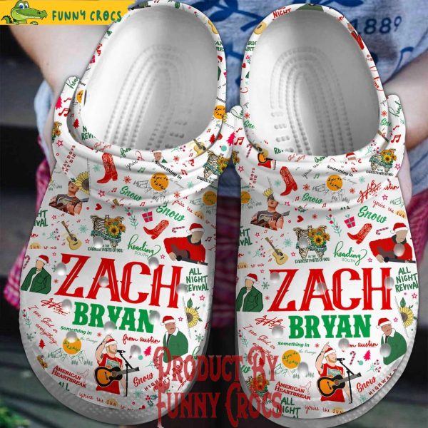 Merry Christmas Zach Bryan Crocs Shoes