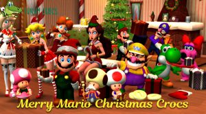 Merry Mario Christmas Crocs