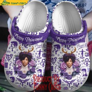 Merry Princemas Purple Rain Christmas Crocs Shoes
