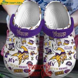 Minnesota Vikings Let Go Vikings Crocs Shoes