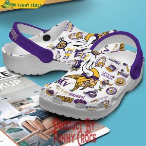 Minnesota Vikings Let Go Vikings Crocs Shoes