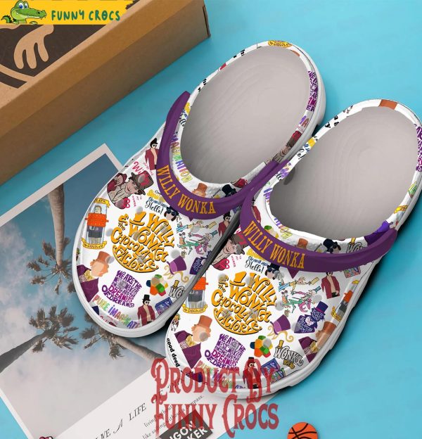 Movie Willy Wonka Crocs Shoes