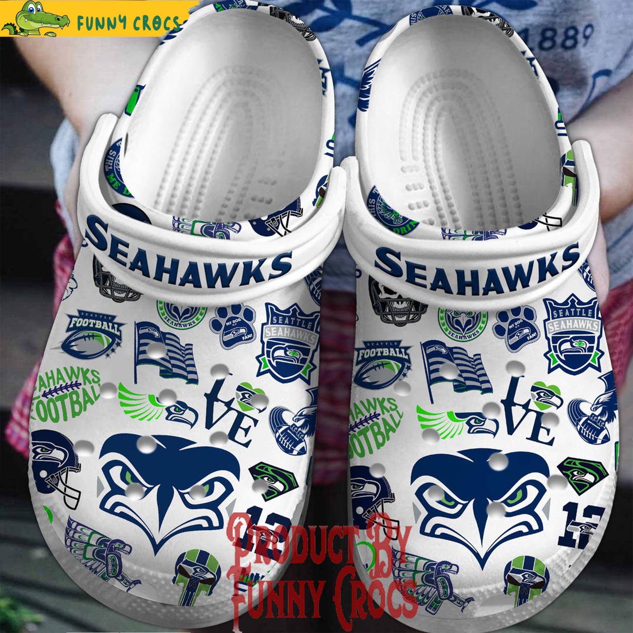 NFL Seattle Seahawks Crocs Shoes