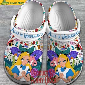 New Alice In Wonderland White Crocs 1