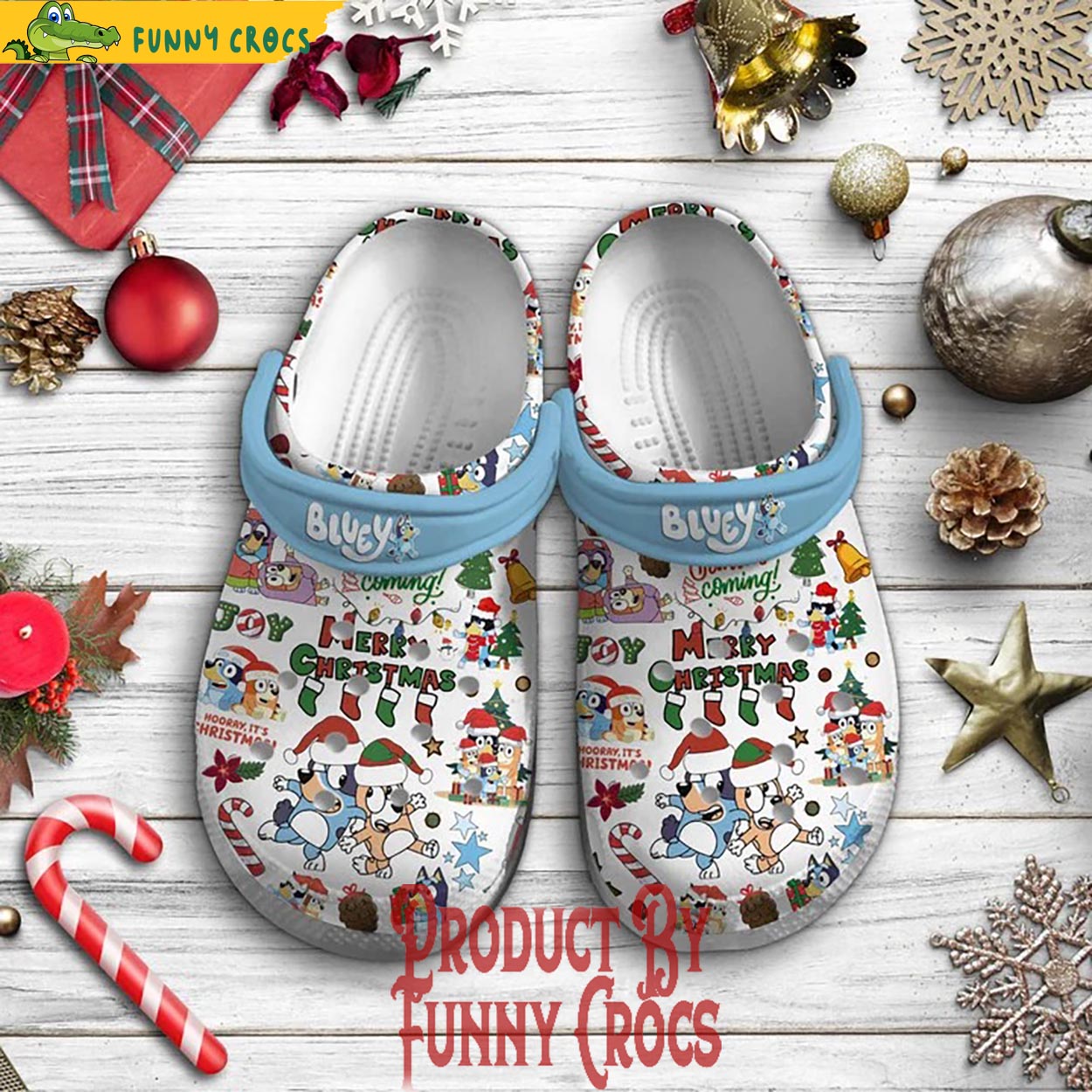 New Bluey Christmas Crocs - Discover Comfort And Style Clog Shoes With ...