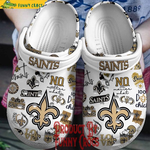 New Orleans Saints Pattern Crocs