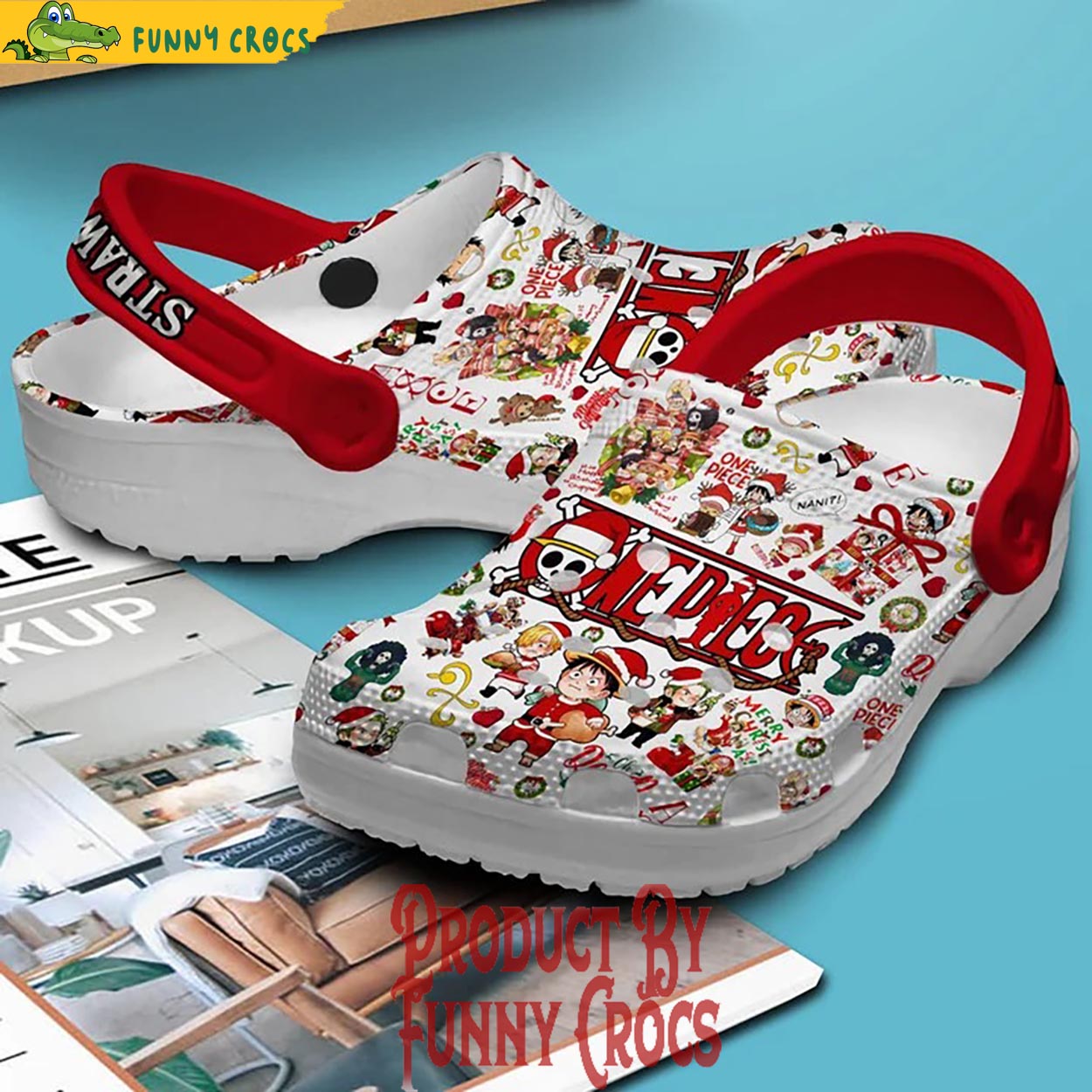 One Piece Straw Hat Pirates Christmas Crocs - Discover Comfort And ...