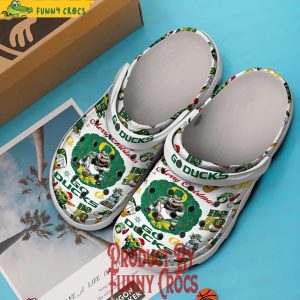 Oregon Ducks Goducks Merry Christmas Crocs Shoes 3