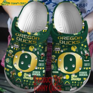 Oregon Ducks Green Crocs 1