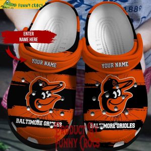 Personalized Baltimore Orioles Crocs Slippers