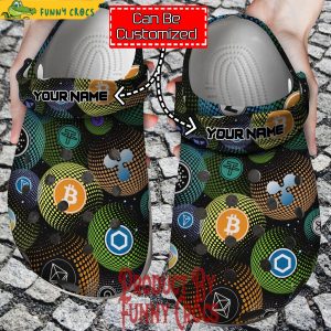 Personalized Colorful Coin Crypto Crocs 1