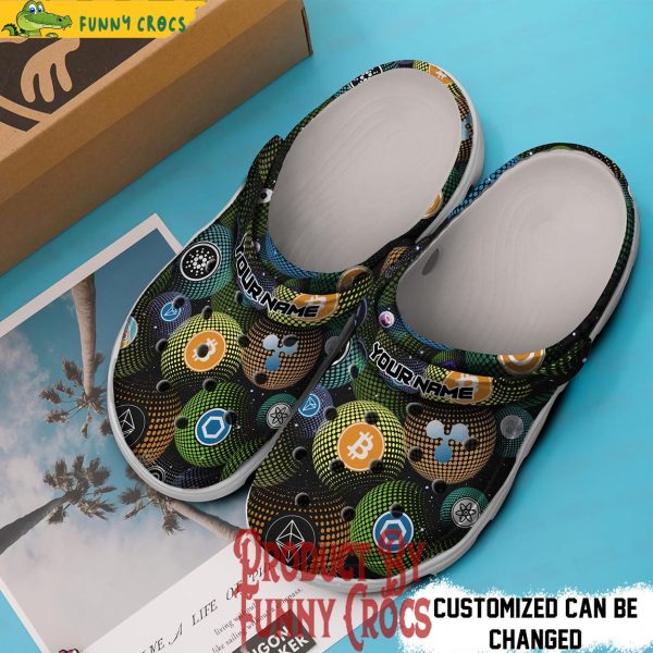 Personalized Colorful Coin Crypto Crocs