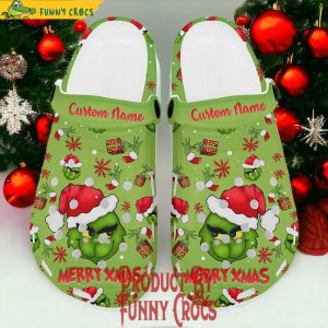 Personalized Grinch Gifts Christmas Crocs 1