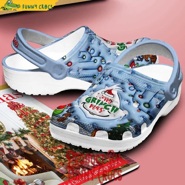 Personalized Merry Grinchmas Christmas Crocs