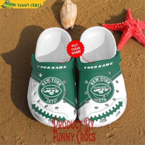 Personalized New York Jets Crocs Slippers