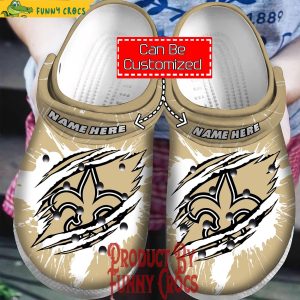Personalized Orleans Saints Crocs Shoes