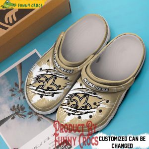 Personalized Orleans Saints Crocs Shoes