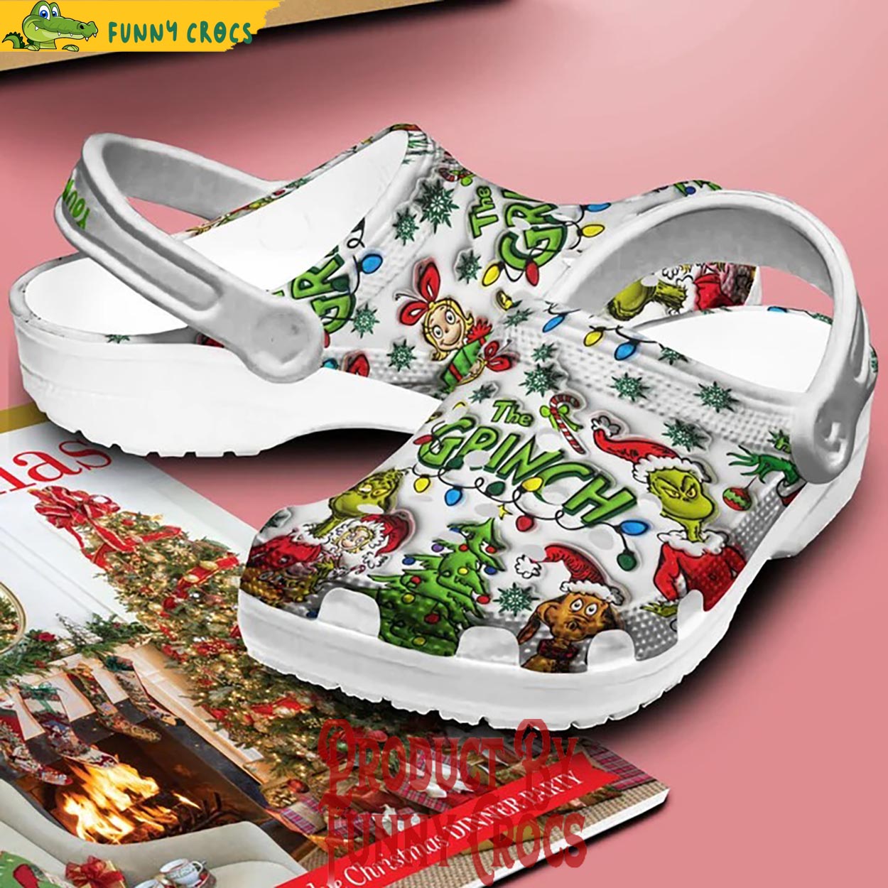 Personalized The Grinch Tree Christmas Crocs