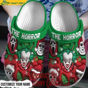 Personalized The Horror Merry Christmas Crocs 1