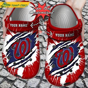 Personalized Washington Nationals Crocs Shoes