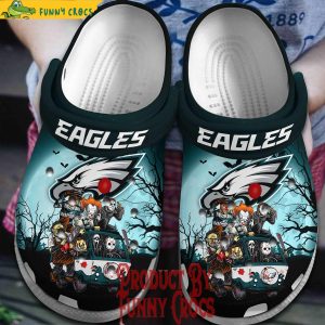 Philadelphia Eagles Horror Movie Crocs Slippers