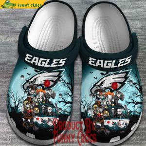 Philadelphia Eagles Horror Movie Crocs Slippers 2