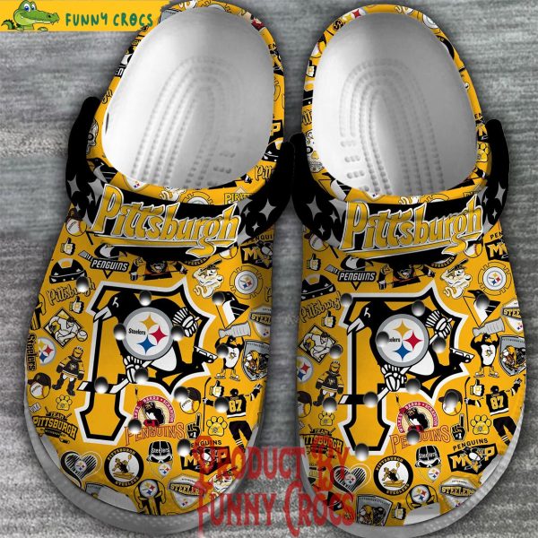 Pittsburgh Penguins Yellow Crocs - Discover Comfort And Style Clog ...