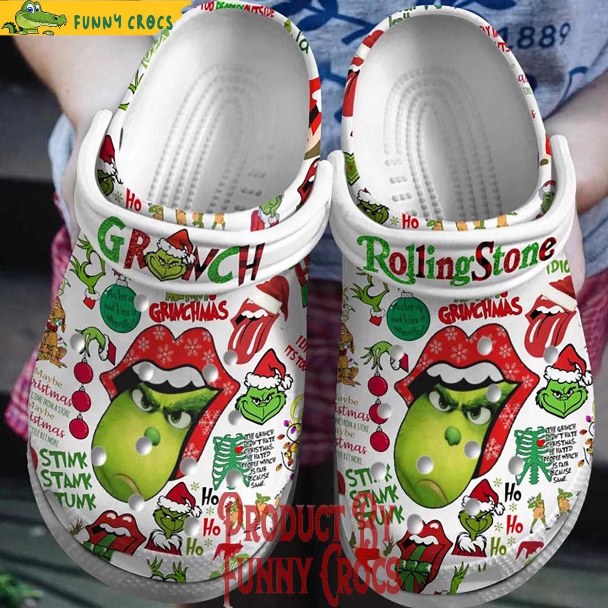Custom Grinch Crocs Shoes Crocband - Discover Comfort And Style Clog ...