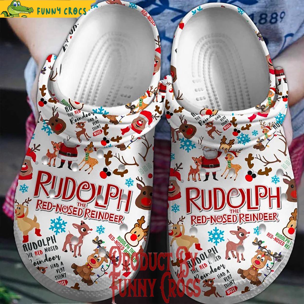 Rudolph The Red Nosed Reindeer Christmas Crocs - Discover Comfort And ...