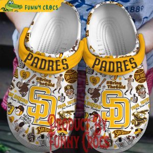 San Diego Padres Crocs Slippers 1