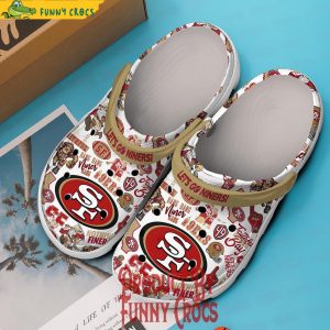 San Francisco 49ers Let Go Niners Crocs Shoes 3