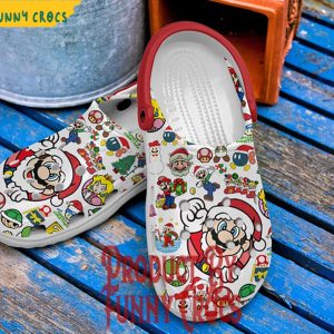 Santa Mario Christmas Crocs Shoes Clogs 2