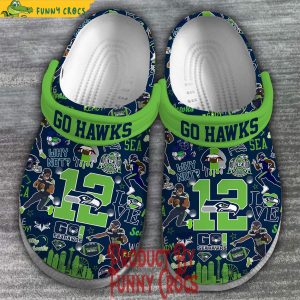 Seattle Seahawks Crocs Slippers 1